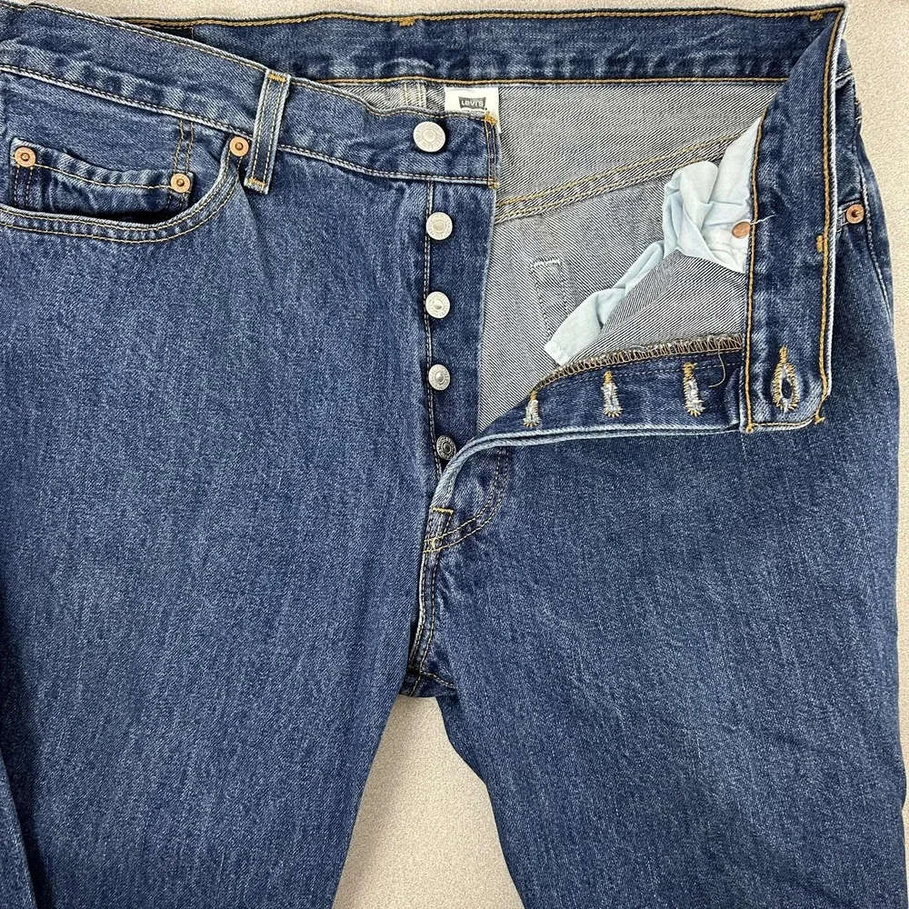 VTG Levis 501‎ Jeans Mens 36x30 (fit 34x30) Blue Button Fly Straight Leg Denim